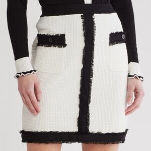 Elegant Black and White Women's Skirt